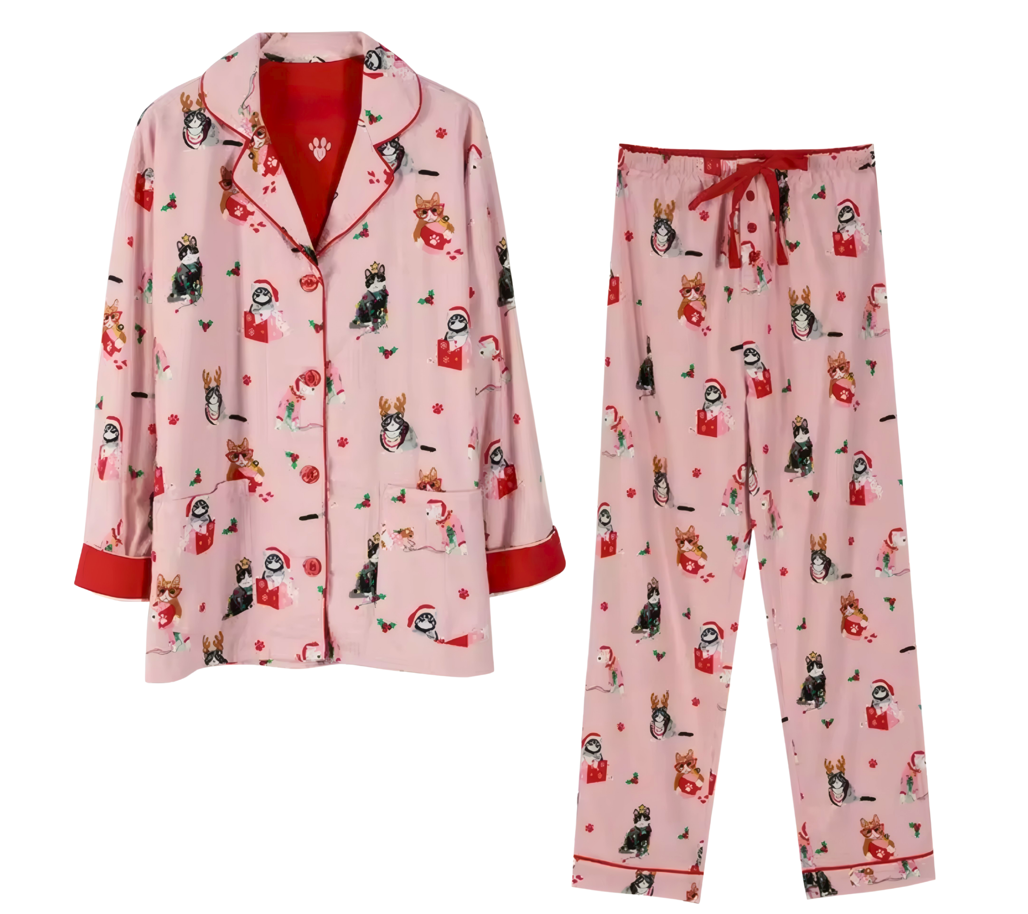 סט פיג׳מה מכותנה לנשים