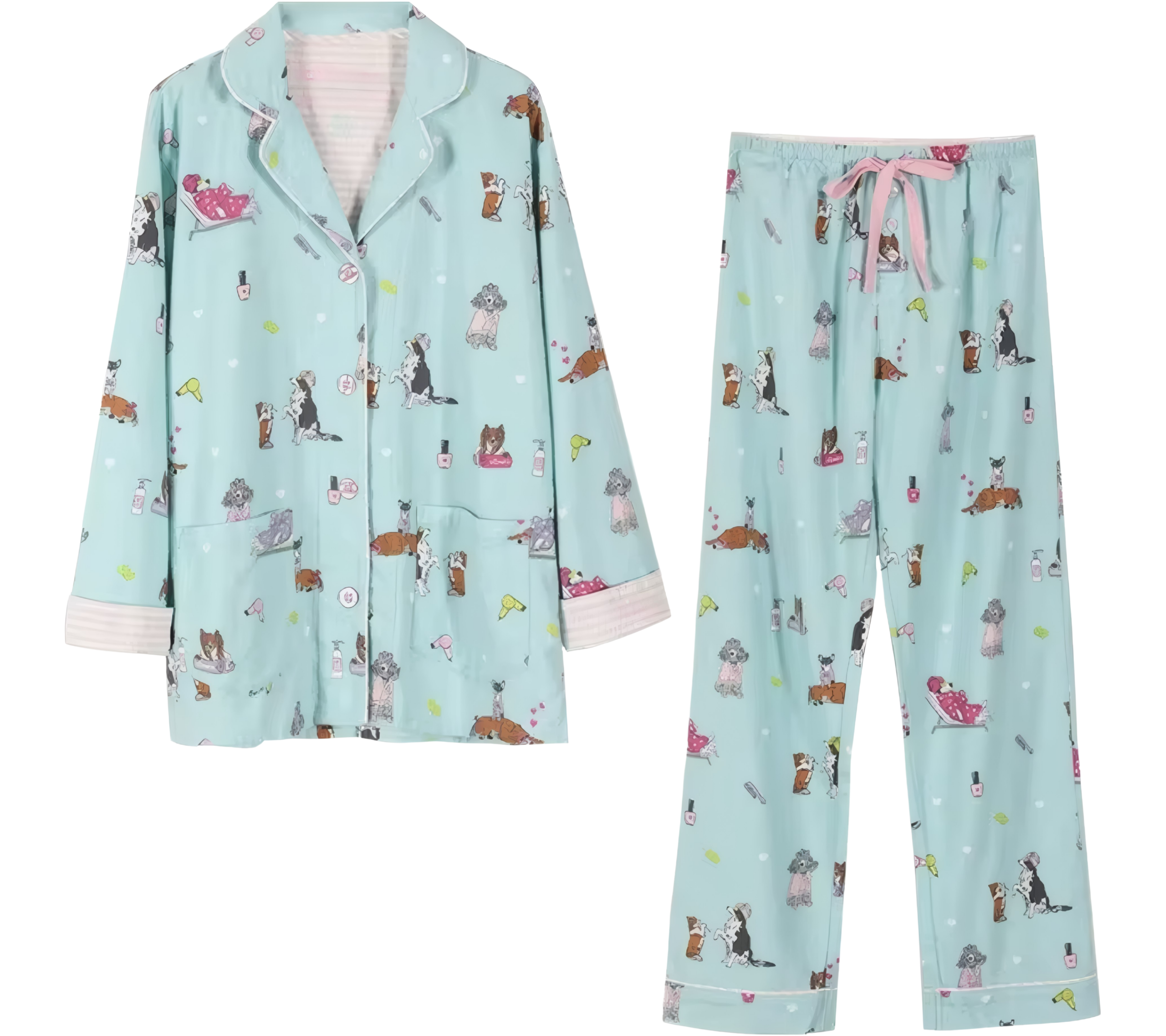 סט פיג׳מה מכותנה לנשים