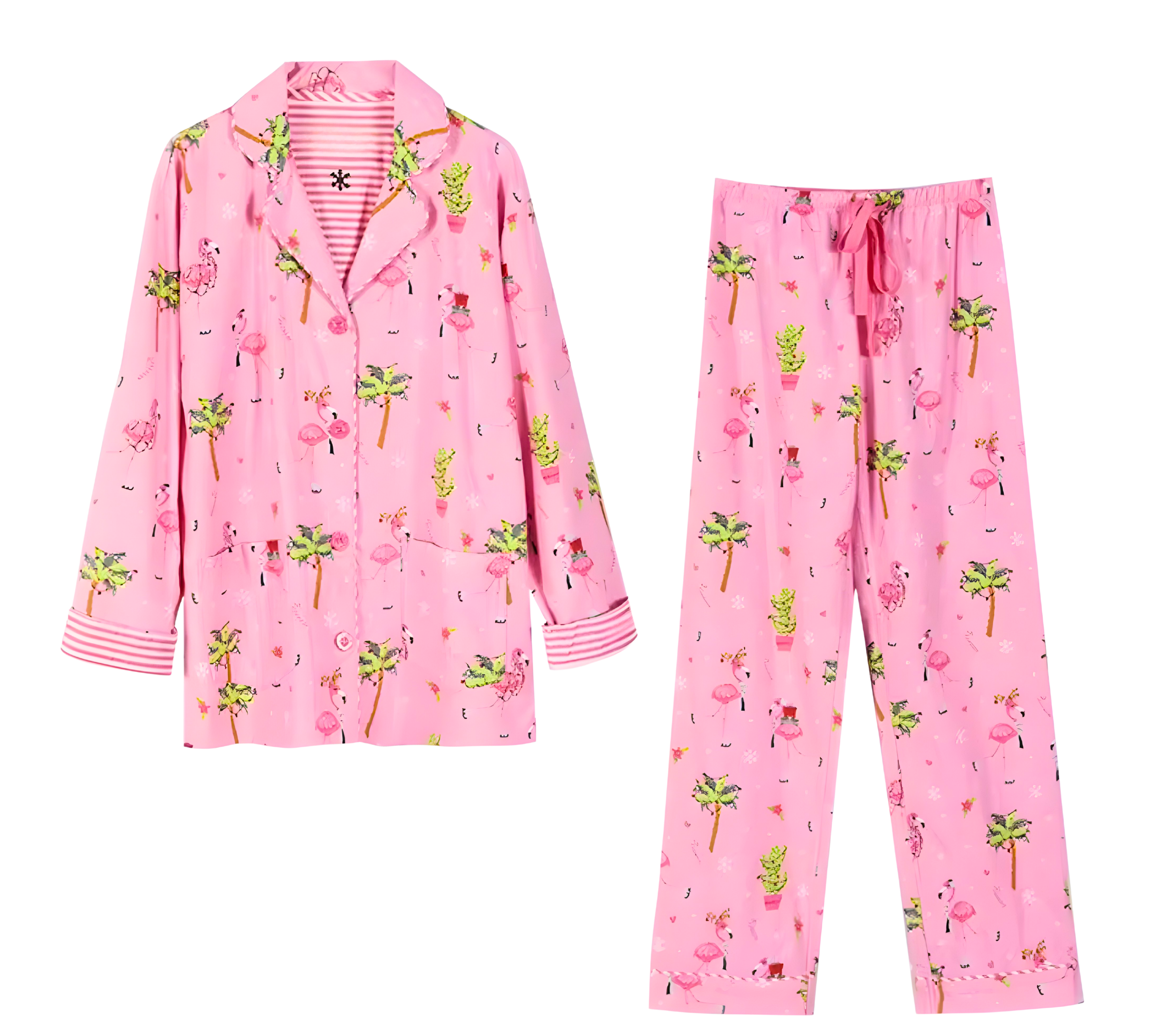 סט פיג׳מה מכותנה לנשים