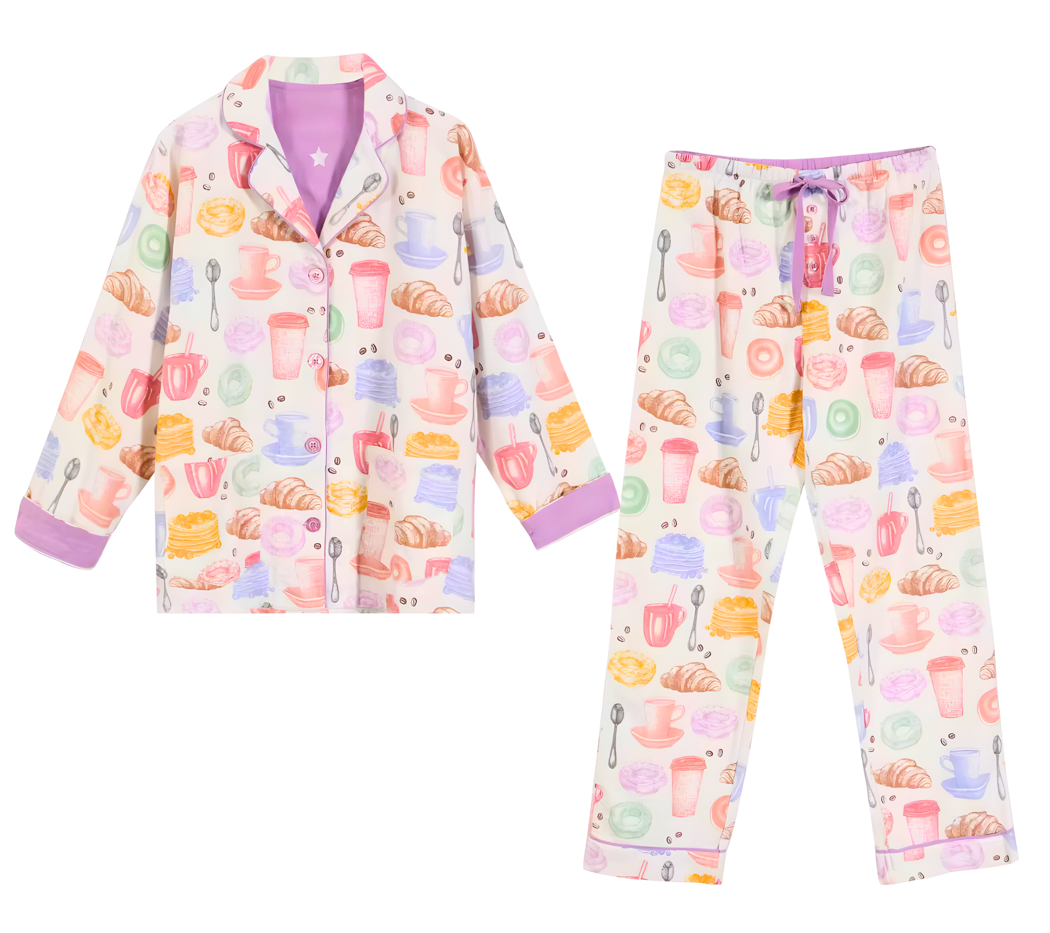 פיג'מה כותנה מסיבת פיג'מות