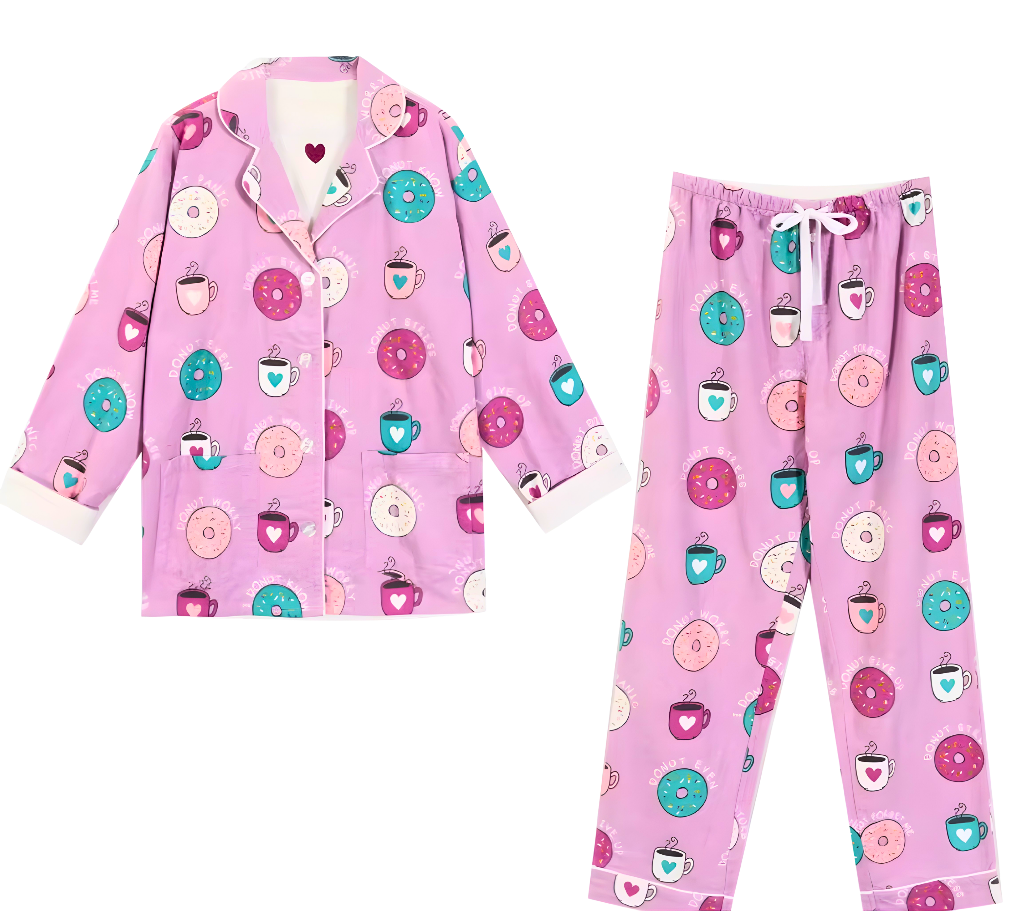 פיג'מה כותנה מסיבת פיג'מות