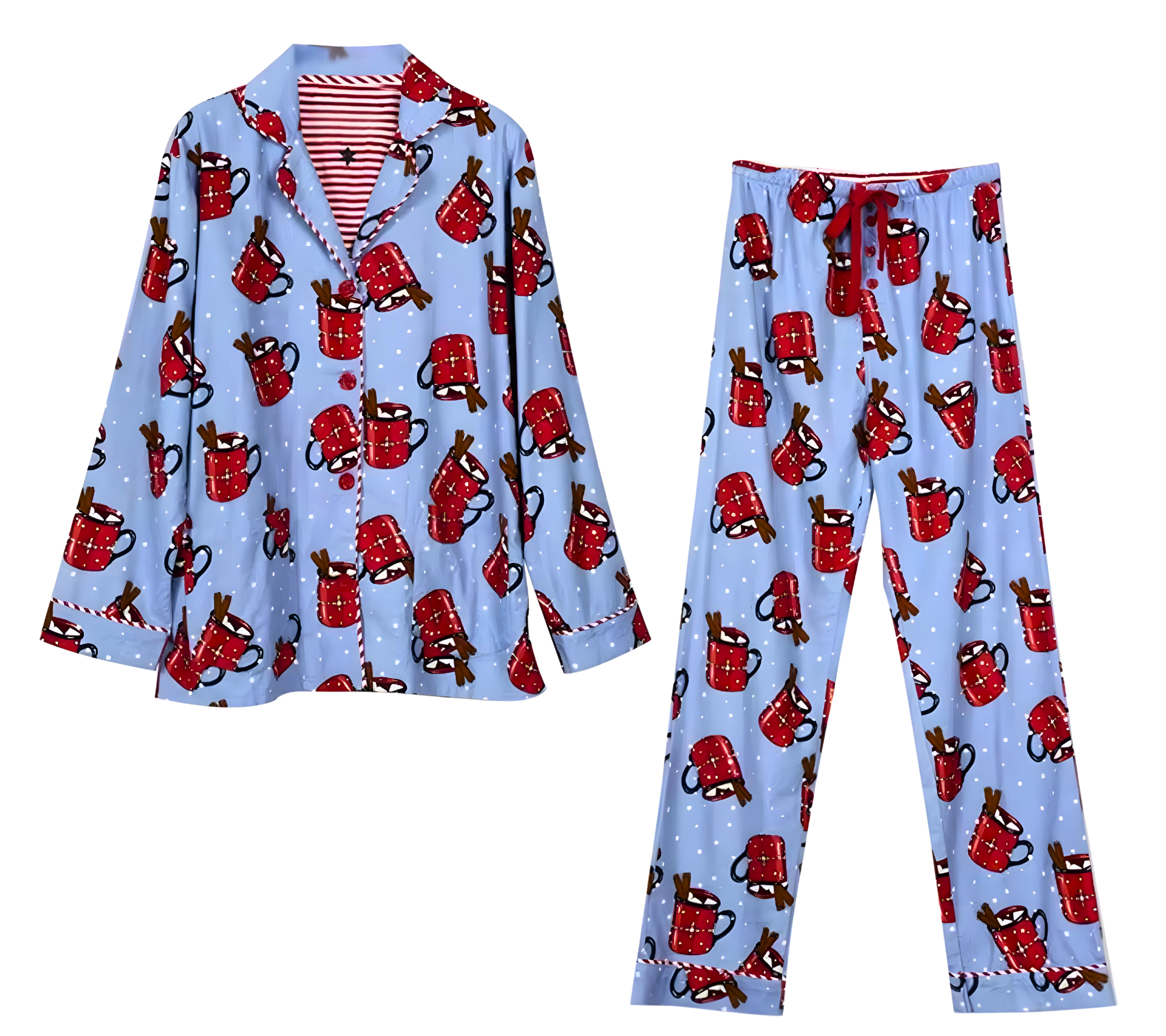 סט פיג׳מה מכותנה לנשים