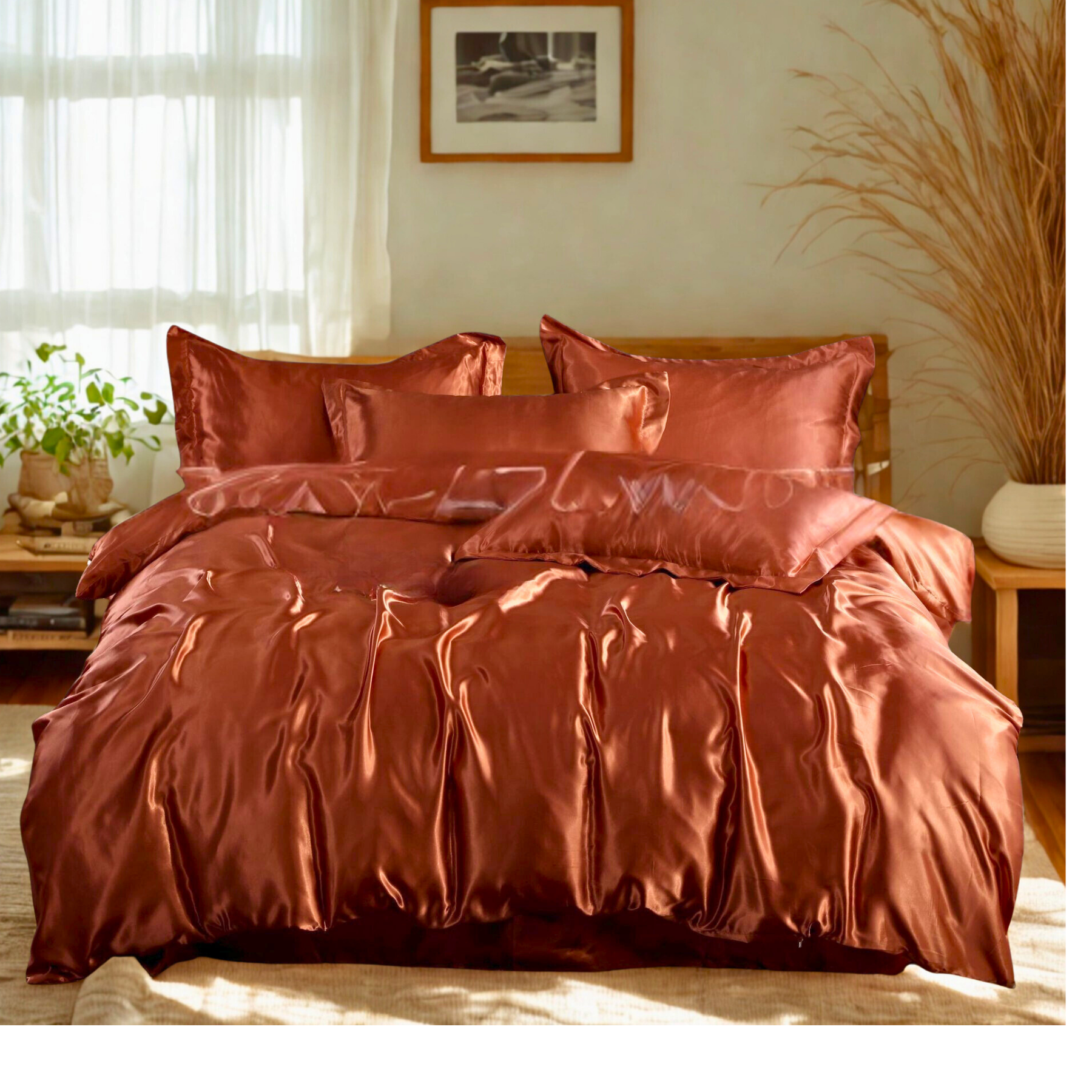 סט מצעים יוקרתי משי - ארבעה חלקים