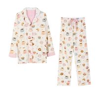 סט פיג׳מה מכותנה לנשים