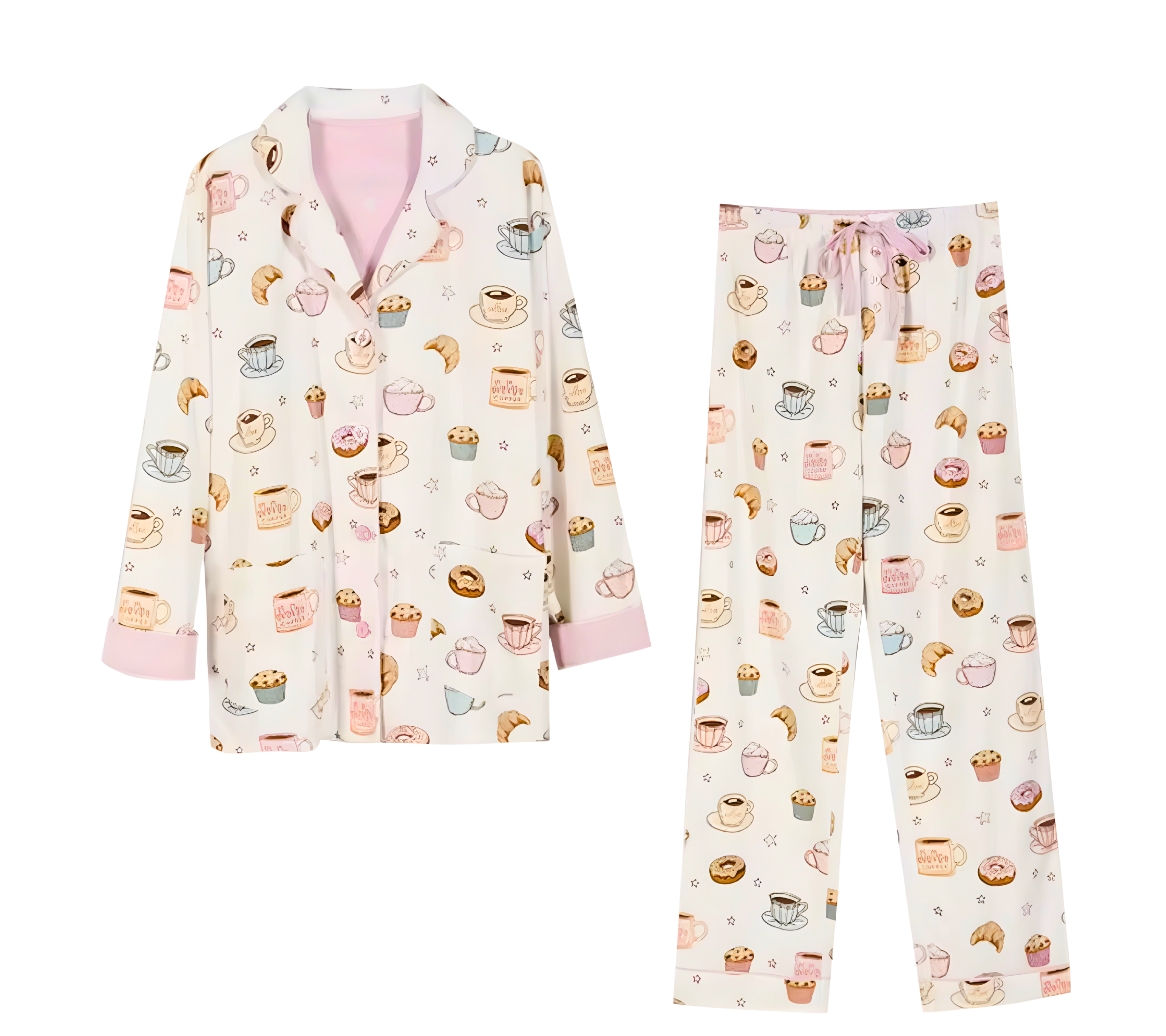 פיג'מה כותנה מסיבת פיג'מות