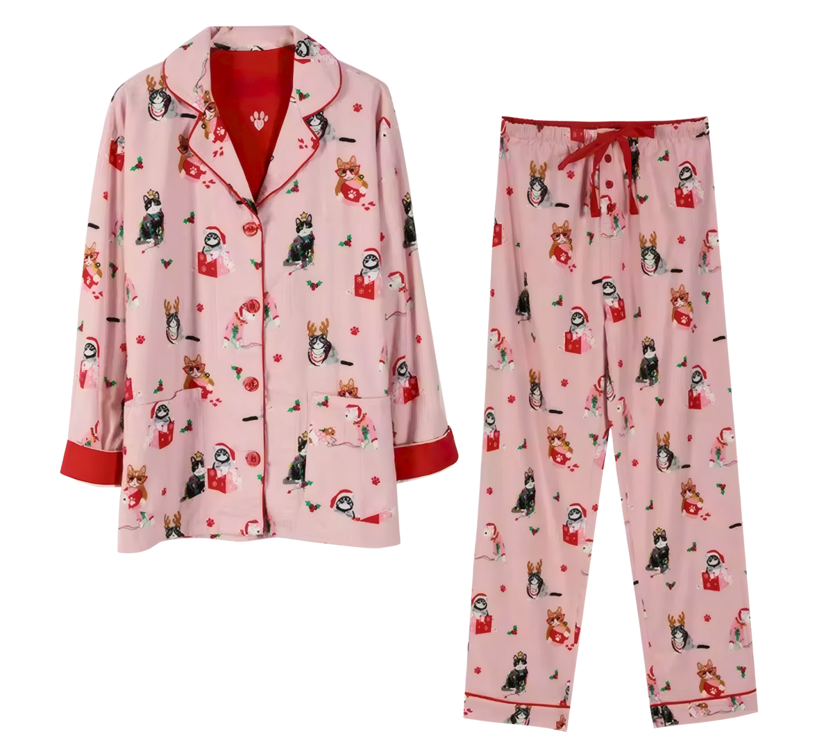 סט פיג׳מה מכותנה לנשים