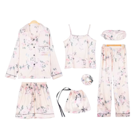 סט פיג׳מה סאטן לנשים