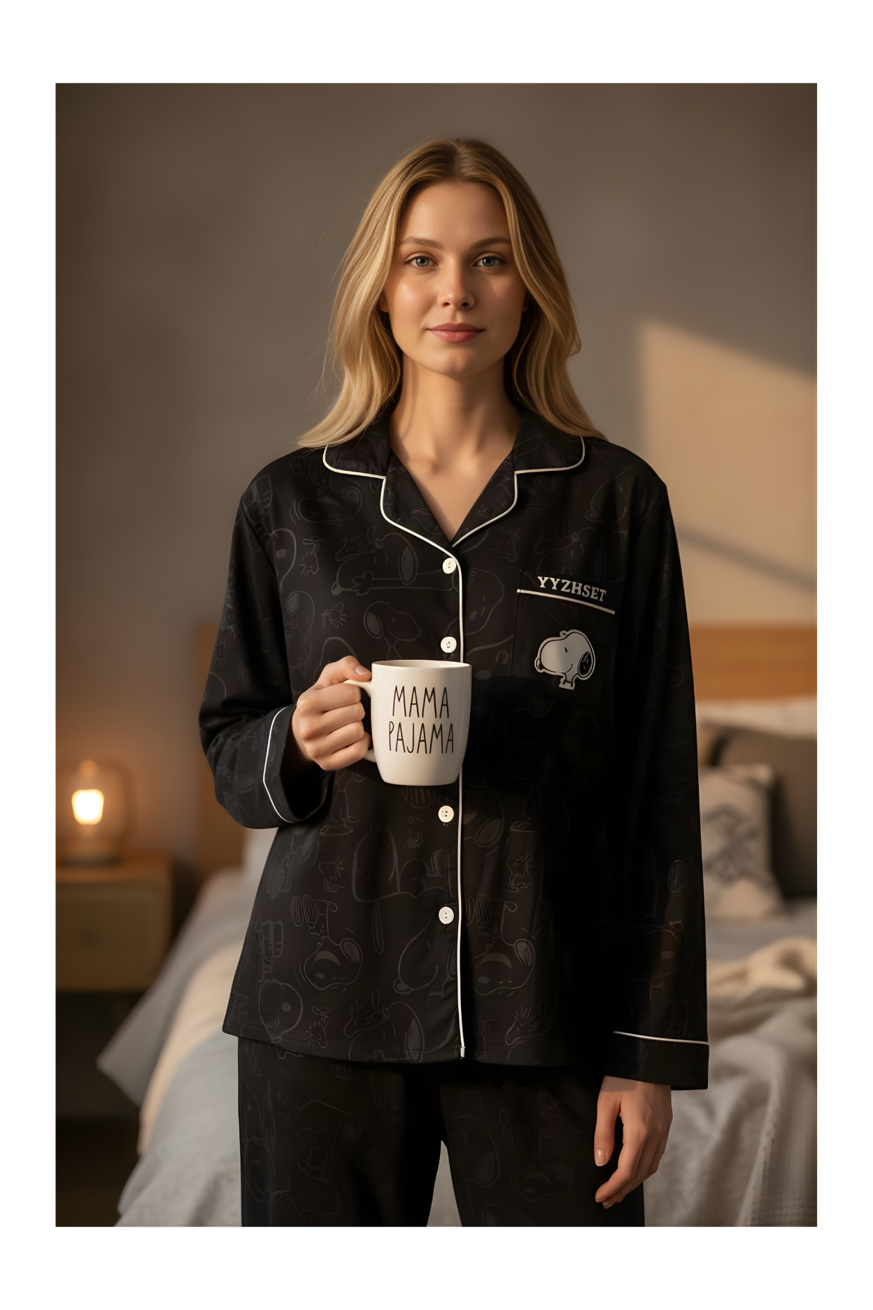 סט פיג׳מה סנופי לנשים