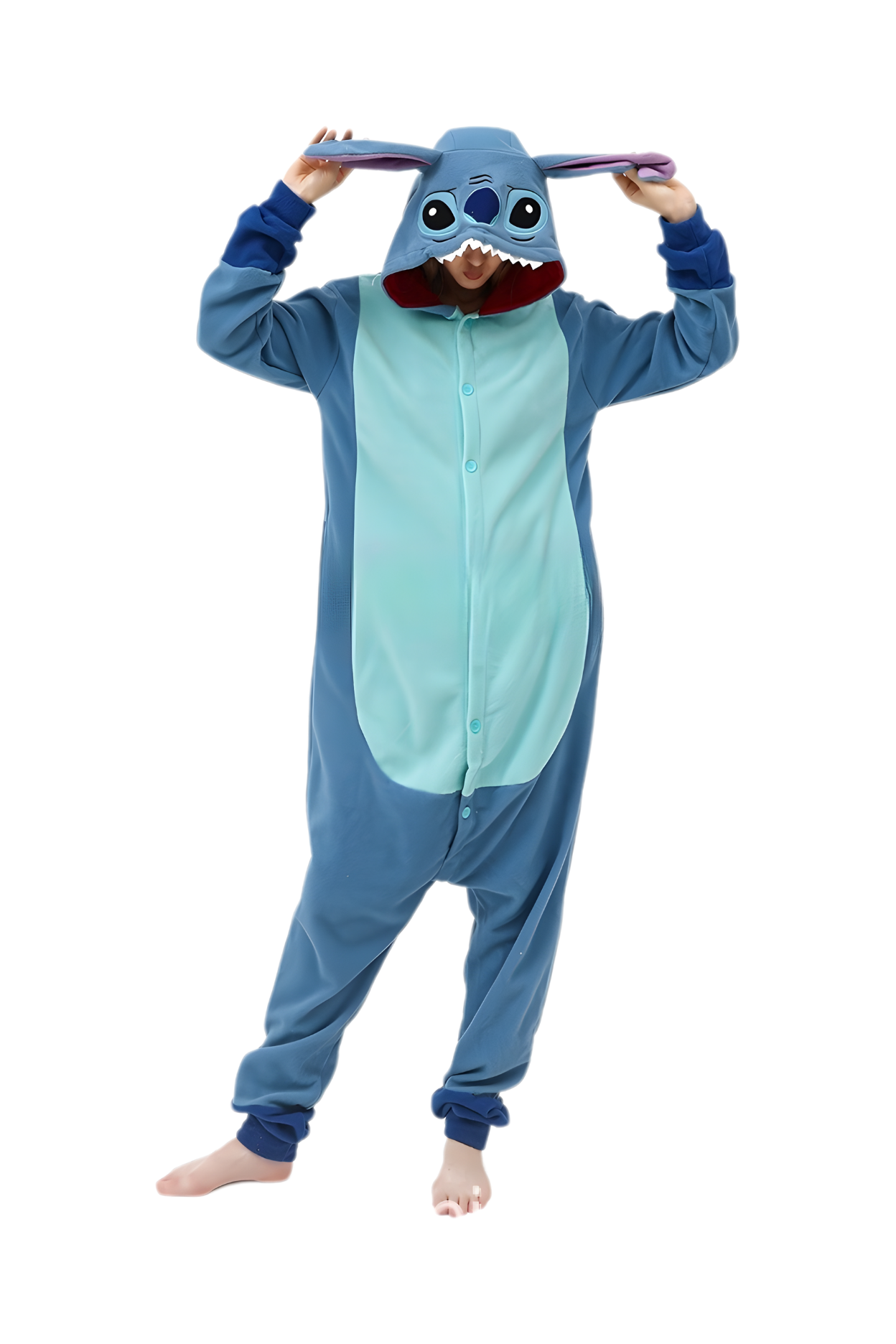 פיג'מה אוברול פליז סטיץ