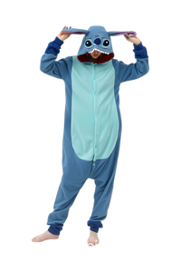 פיג'מה אוברול פליז סטיץ