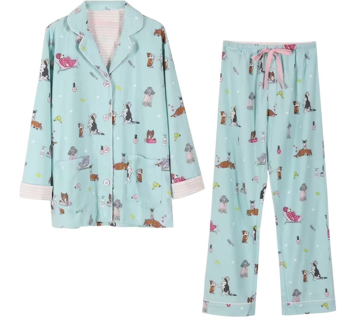 סט פיג׳מה מכותנה לנשים