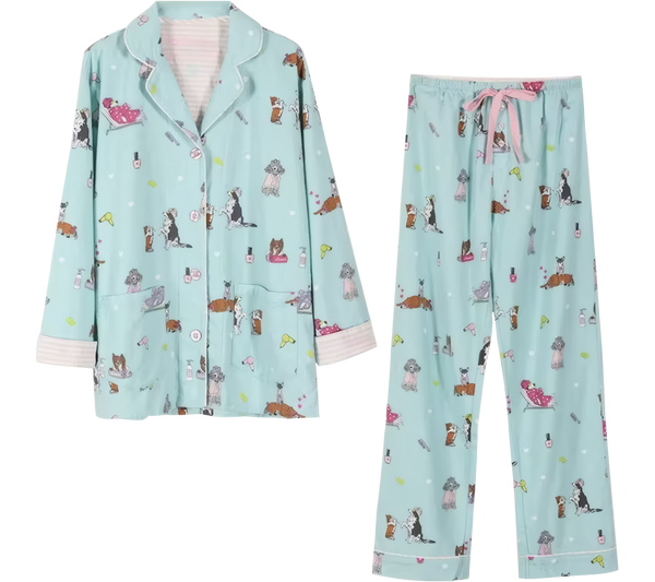 סט פיג׳מה מכותנה לנשים