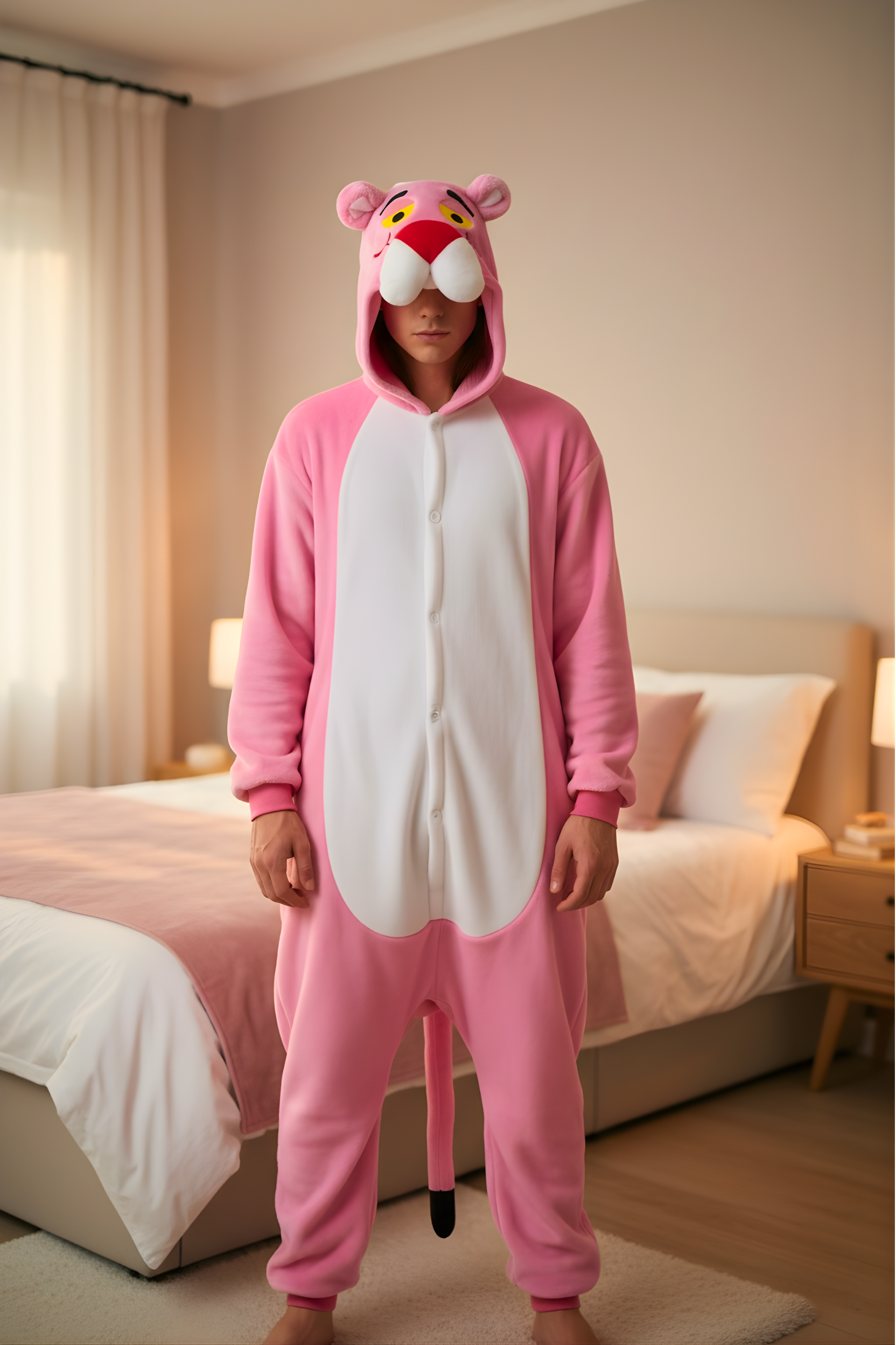 פיג'מה וואנזי פנתר ורוד