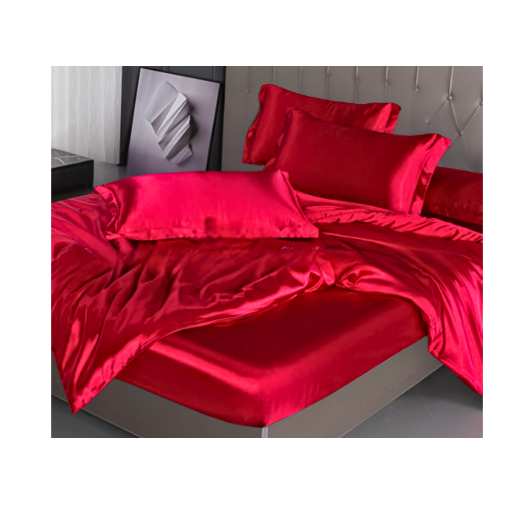 סט מצעים יוקרתי משי - ארבעה חלקים