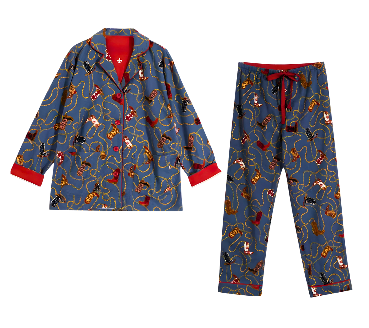 סט פיג׳מה מכותנה לנשים