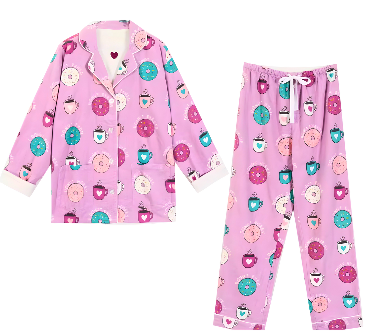 פיג'מה כותנה מסיבת פיג'מות