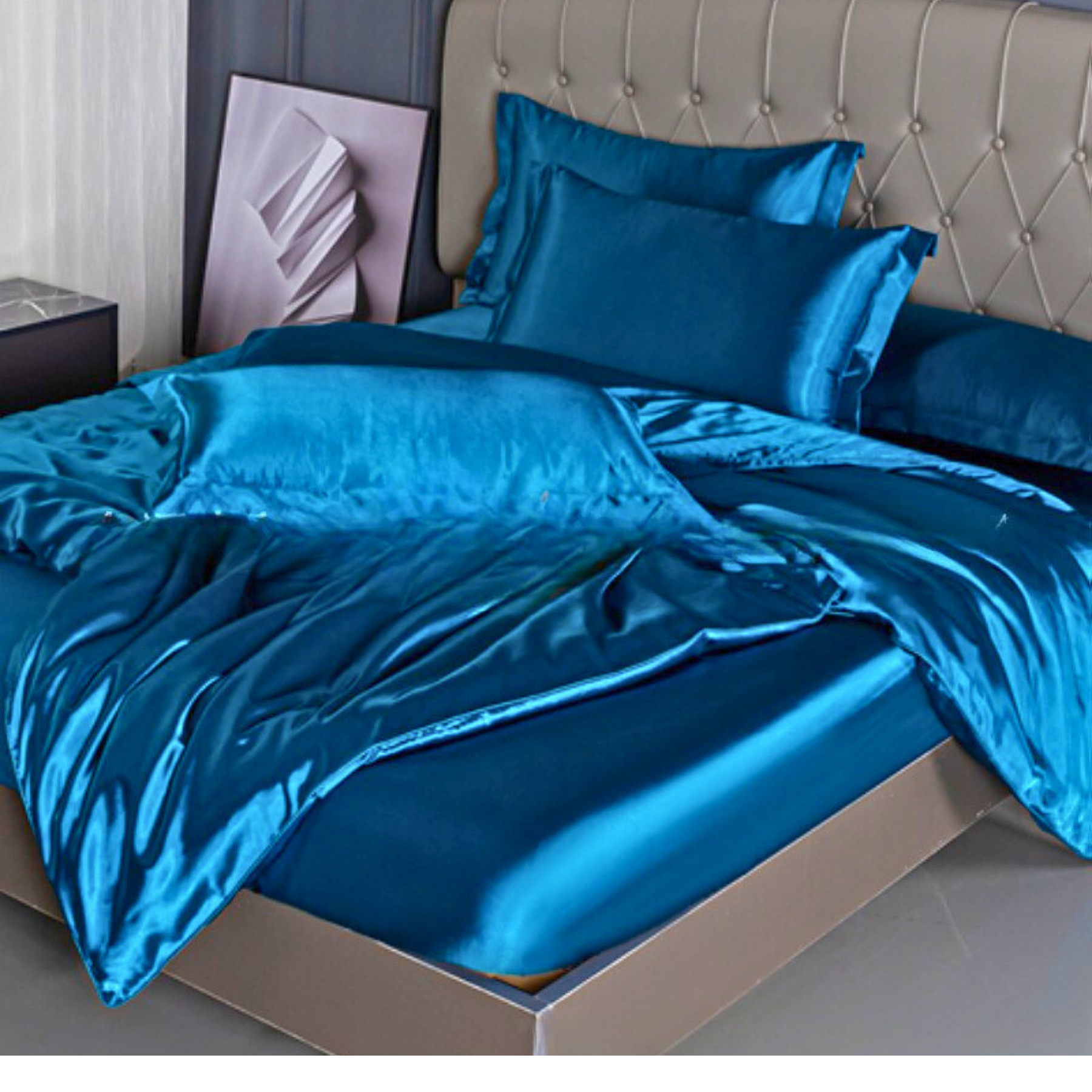 סט מצעים יוקרתי משי - ארבעה חלקים