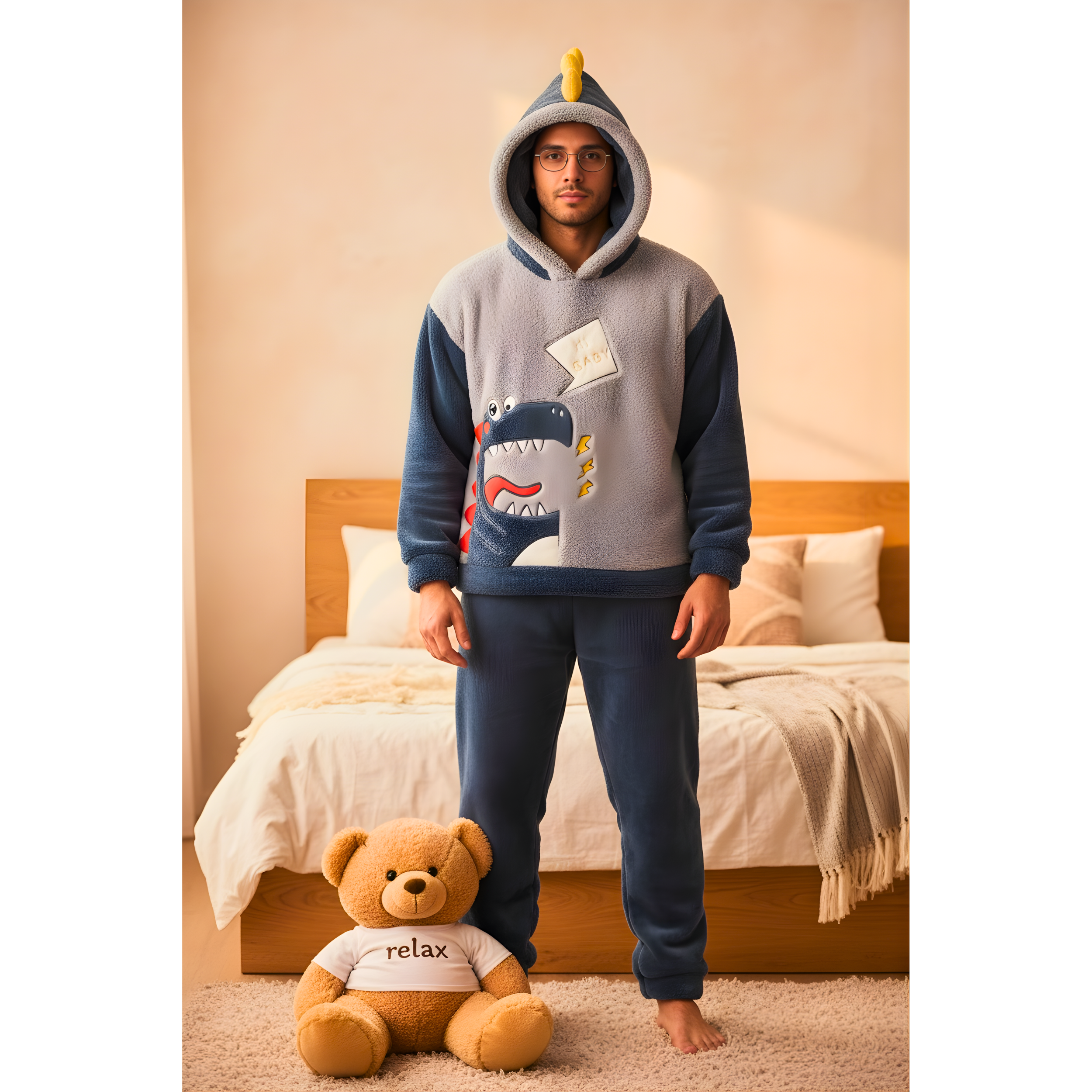 פיג'מה וואנזי דינוזאור