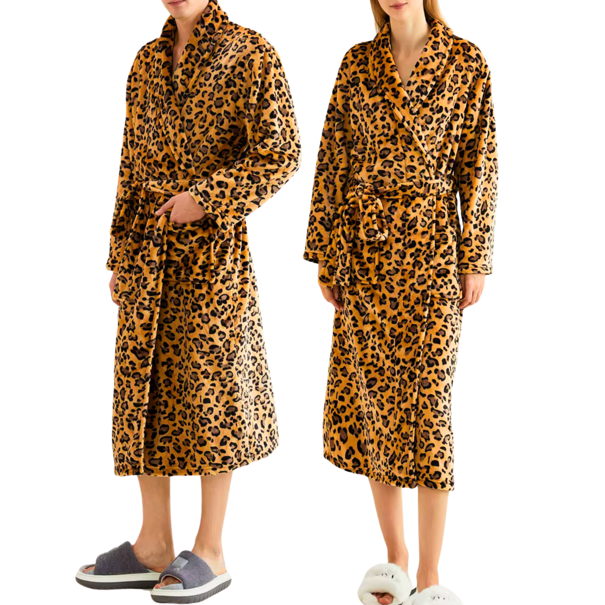 חלוק רחצה מנומר למבוגרים