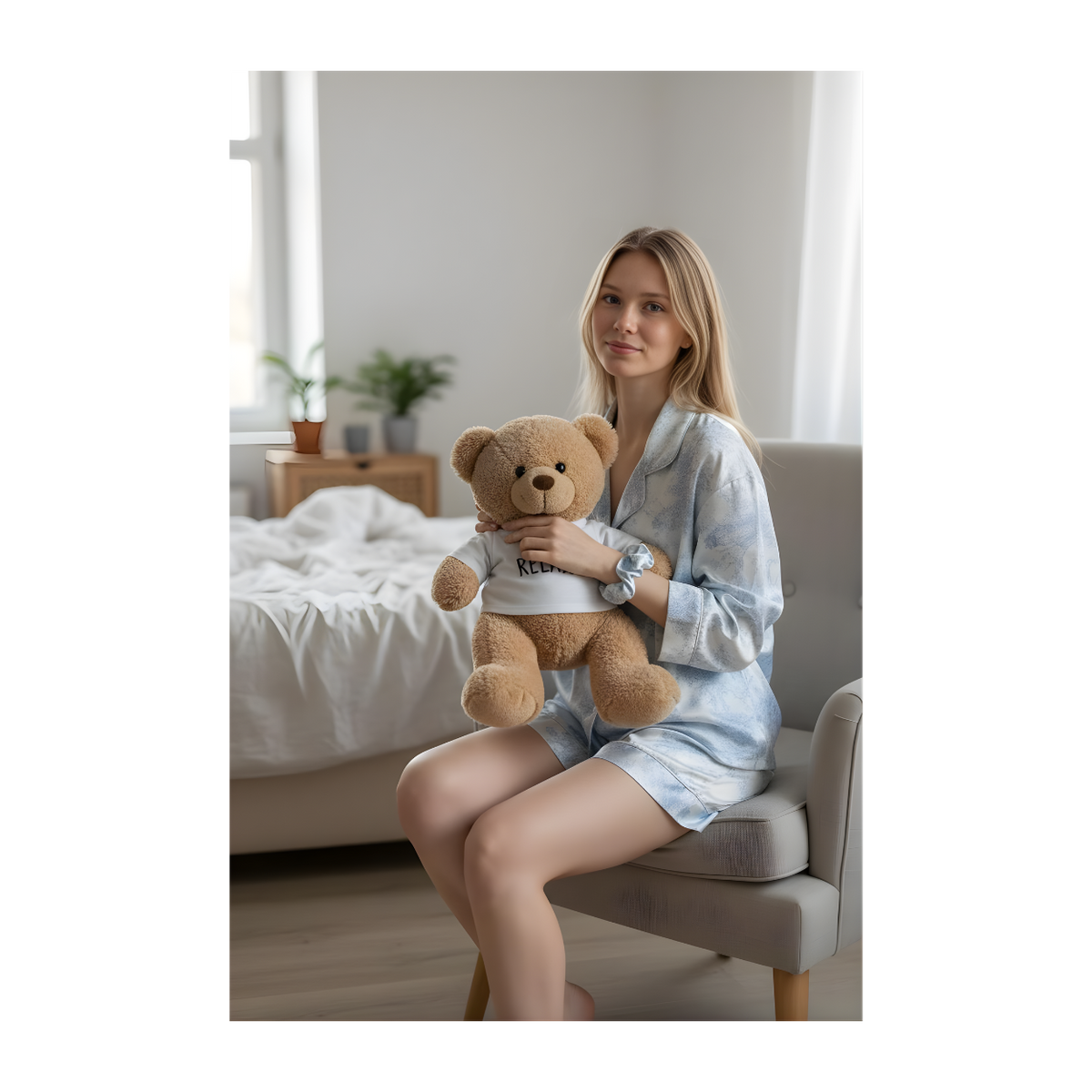 סט פיג׳מה סאטן יוקרתי לנשים